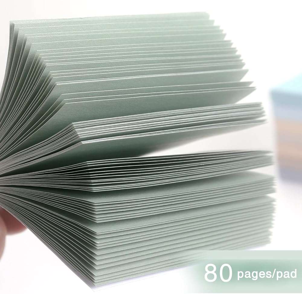 Vintage Colors Sticky Notes 3x3 inch, 8 Pads, Self-Stick Note Pads, Super Sticky Self-Adhesive Sticky Notes, 8 Pads/Pack, 80 Sheets/Pad - Image 4