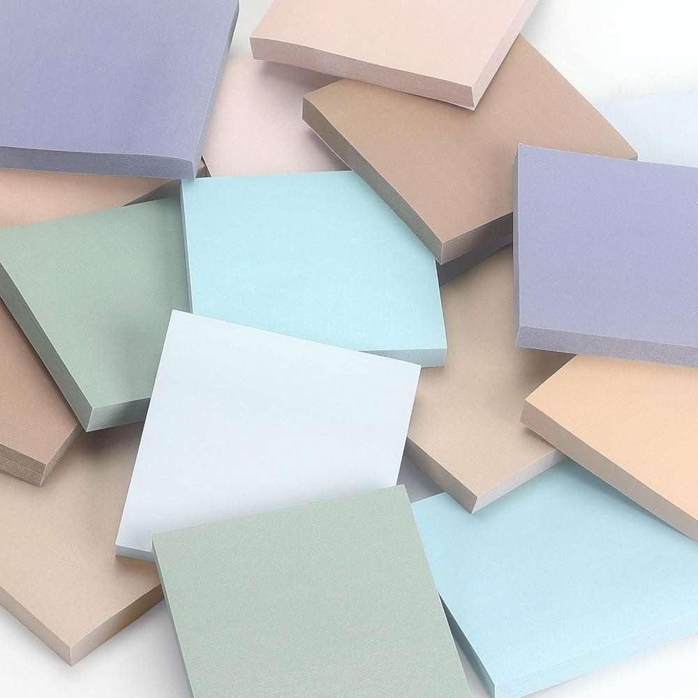 Vintage Colors Sticky Notes 3x3 inch, 8 Pads, Self-Stick Note Pads, Super Sticky Self-Adhesive Sticky Notes, 8 Pads/Pack, 80 Sheets/Pad - Image 6