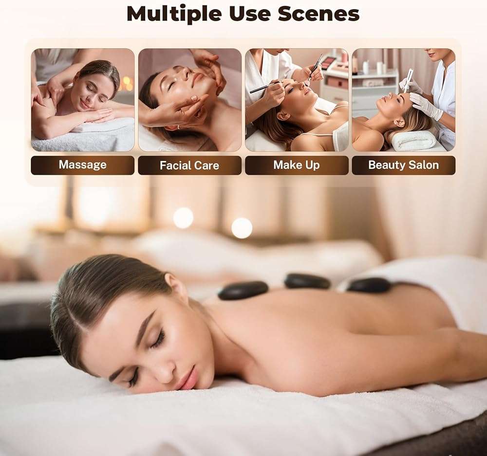 FAHKNS 4 Sets Premium Microfiber Massage Table Sheets Set, 3 Piece Set Ultra-Light Massage Table Cover, Soft Massage Sheets Sets Include Flat Sheet, Fitted Sheet, and Massage Face Rest Cover, Beige - Image 4