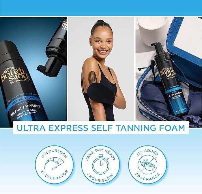 Bondi Sands Express Self Tanning Foam, Lightweight, Fragrance Free Self-Tanner for an Even, Streak-Free Tan, 6.76 fl oz - Image 4