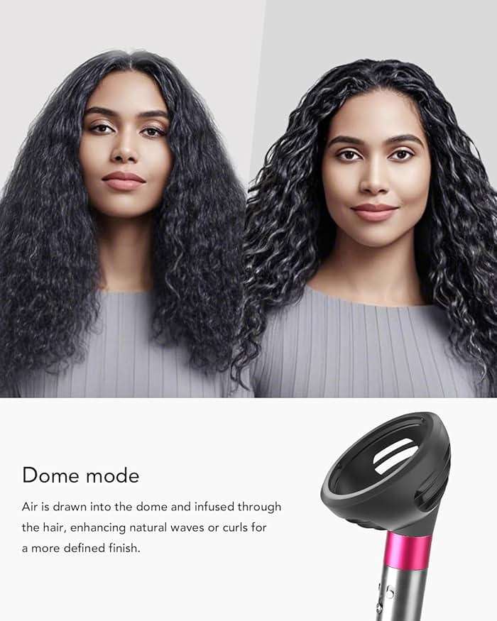 Wave+Curl Diffuser for Dyson Airwrap Styler, Upgraded Diffuser Nozzle Attachment for Dyson Airwrap HS01 HS05 HS08 for Wavy Curly or Coily Hair Type - Image 4