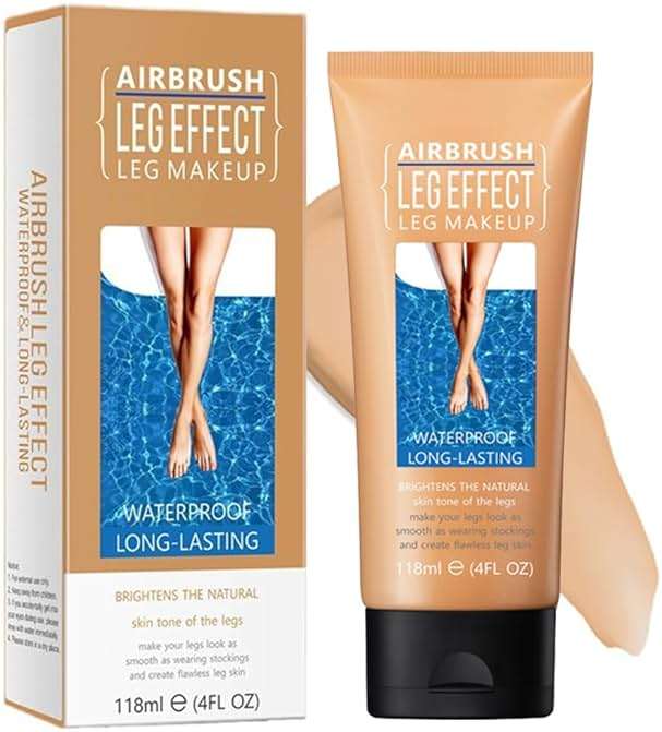 Leg Makeup Waterproof, No Transfer Body Concealer, Coverage for Vein, Scar, Tattoo (#02 Medium Glow, 1Pc) - Image 1