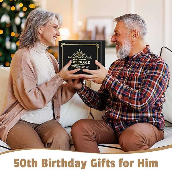 Pradnel 50th Birthday Gifts for Him Cool Gifts for 50 Year Old Man Happy 50th Birthday Decorations for Men Vintage 1976 Wine GlassToilet Paper Roll Novelty Socks Funny 50 Year Old Gift ideas for Mens - Image 7