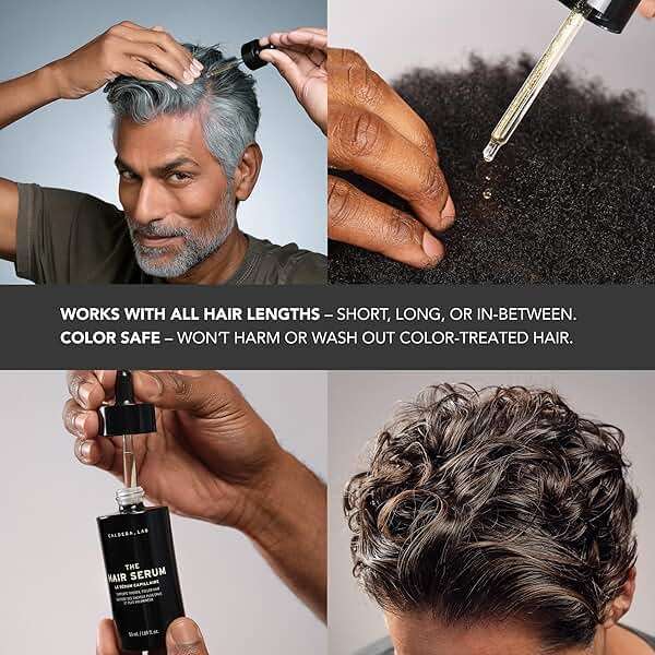 Caldera + Lab The Hair Serum | Men’s Thickening Serum for Thinning & Receding Hair, Supports Fuller & Stronger-Looking Hair, Dermatologically Tested - All Hair Types - Image 4