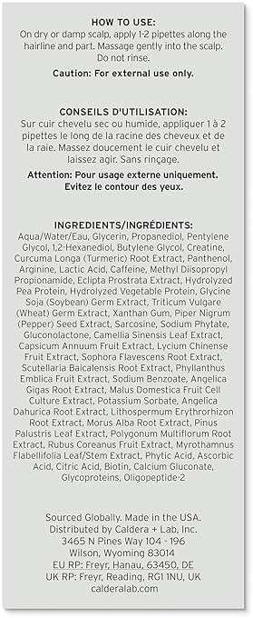 Caldera + Lab The Hair Serum | Men’s Thickening Serum for Thinning & Receding Hair, Supports Fuller & Stronger-Looking Hair, Dermatologically Tested - All Hair Types - Image 6