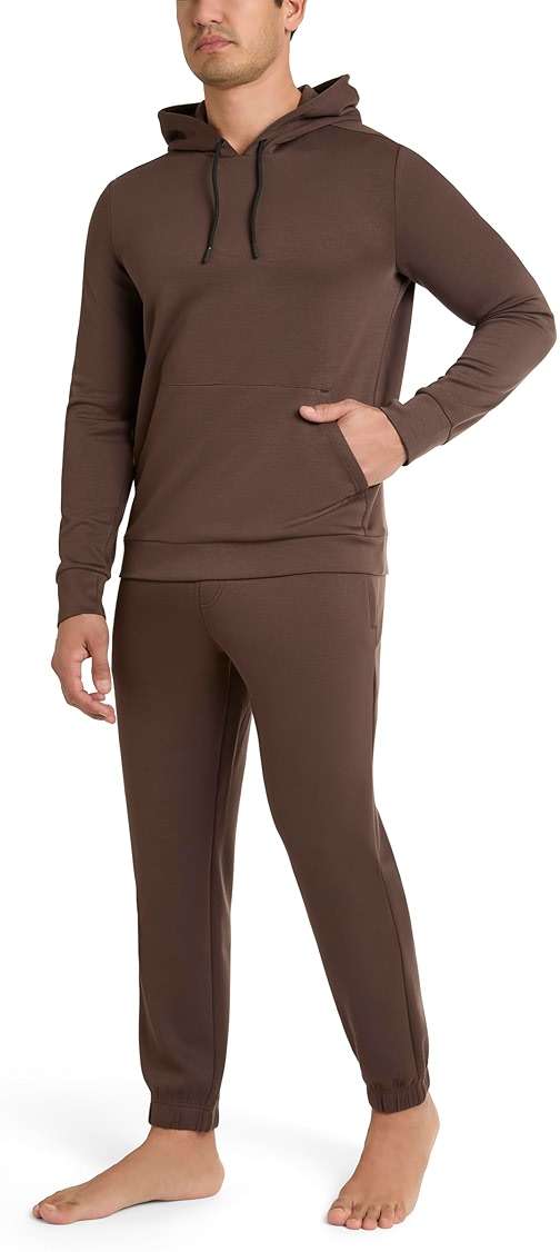 Jockey Men's 2 Piece Luxe Pullover Hoodie and Jogger Set - Image 3