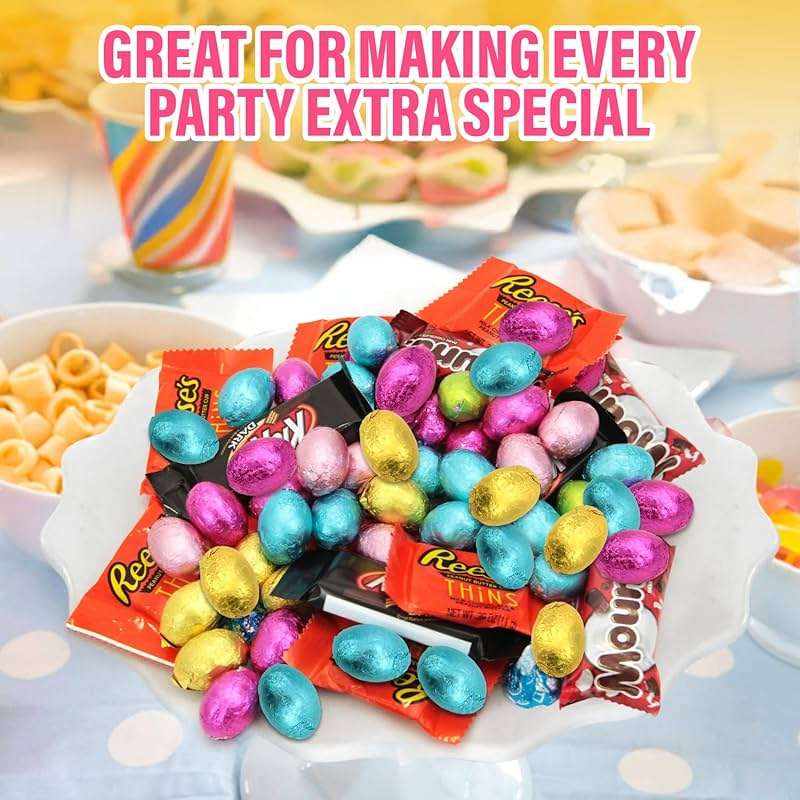 Chocolate Assorted Bulk Candy Variety Pack 5lb - Mini Chocolate Bars, Milk & Dark Chocolate Mix - Individually Wrapped Bulk Candy for Office Snacks, Party Favors and Treat Bags - Image 3