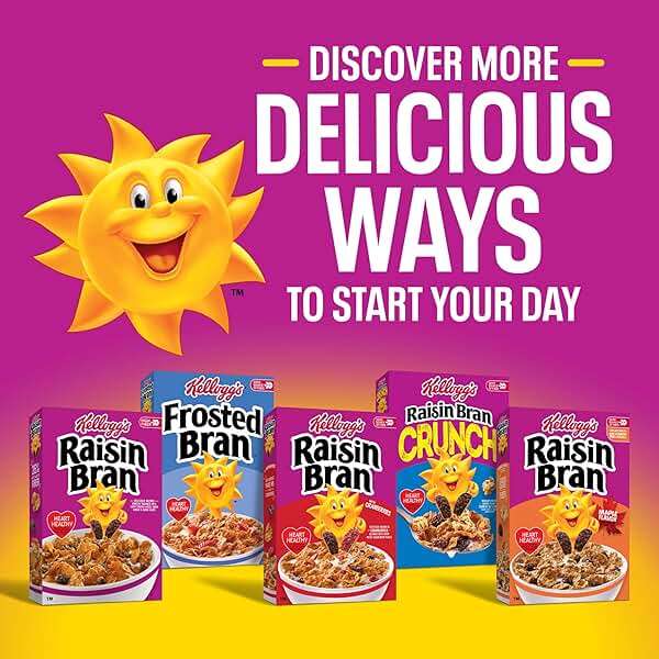 Kellogg's Raisin Bran Crunch Breakfast Cereal, Good Source of Fiber, Large Size, 19.7 oz - Image 8
