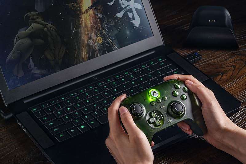8BitDo Ultimate 3-Mode Controller, Hall Effect Joysticks, Pro Back Buttons, Wired Only for Xbox Series X|S & Xbox One, Compatibility with Apple, Windows & Android, Officially Licensed (Jade) - Image 9