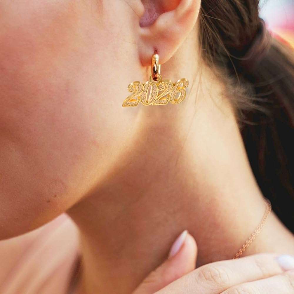 Operitacx 2025 Charm Graduation Cap Tassel Charm - 50Pcs Pendant DIY Jewelry Making Set - Image 6