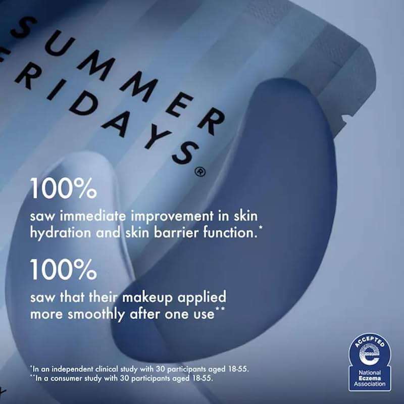 Summer Fridays Jet Lag Hydrating Eye Patches - De-puffing Hydrogel Under Eye Masks with Hyaluronic Acid, Caffeine + Peptides - Soothing + Refreshing At-Home + Travel Skin Care (6 Pairs) - Image 5