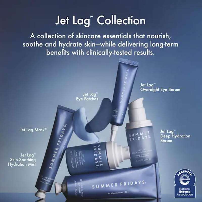 Summer Fridays Jet Lag Hydrating Eye Patches - De-puffing Hydrogel Under Eye Masks with Hyaluronic Acid, Caffeine + Peptides - Soothing + Refreshing At-Home + Travel Skin Care (6 Pairs) - Image 6