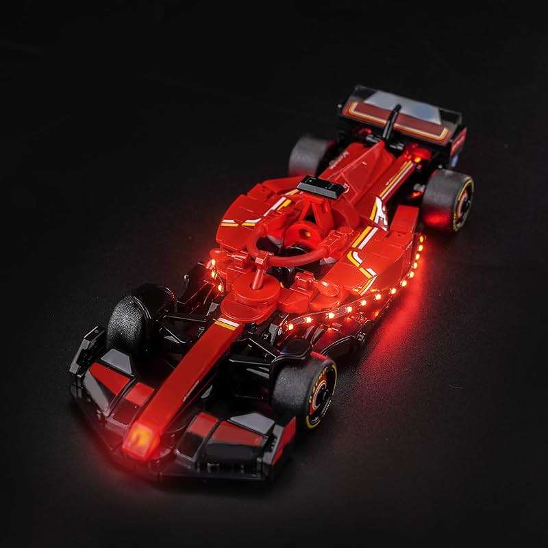 BRICKSHINING LED Lighting Compatible with Lego Speed Champions Ferrari SF-24 F1 Race Car, Light Kit Compatible with Lego 77242, NOT Included The Model Set - JUST Lights - Image 6