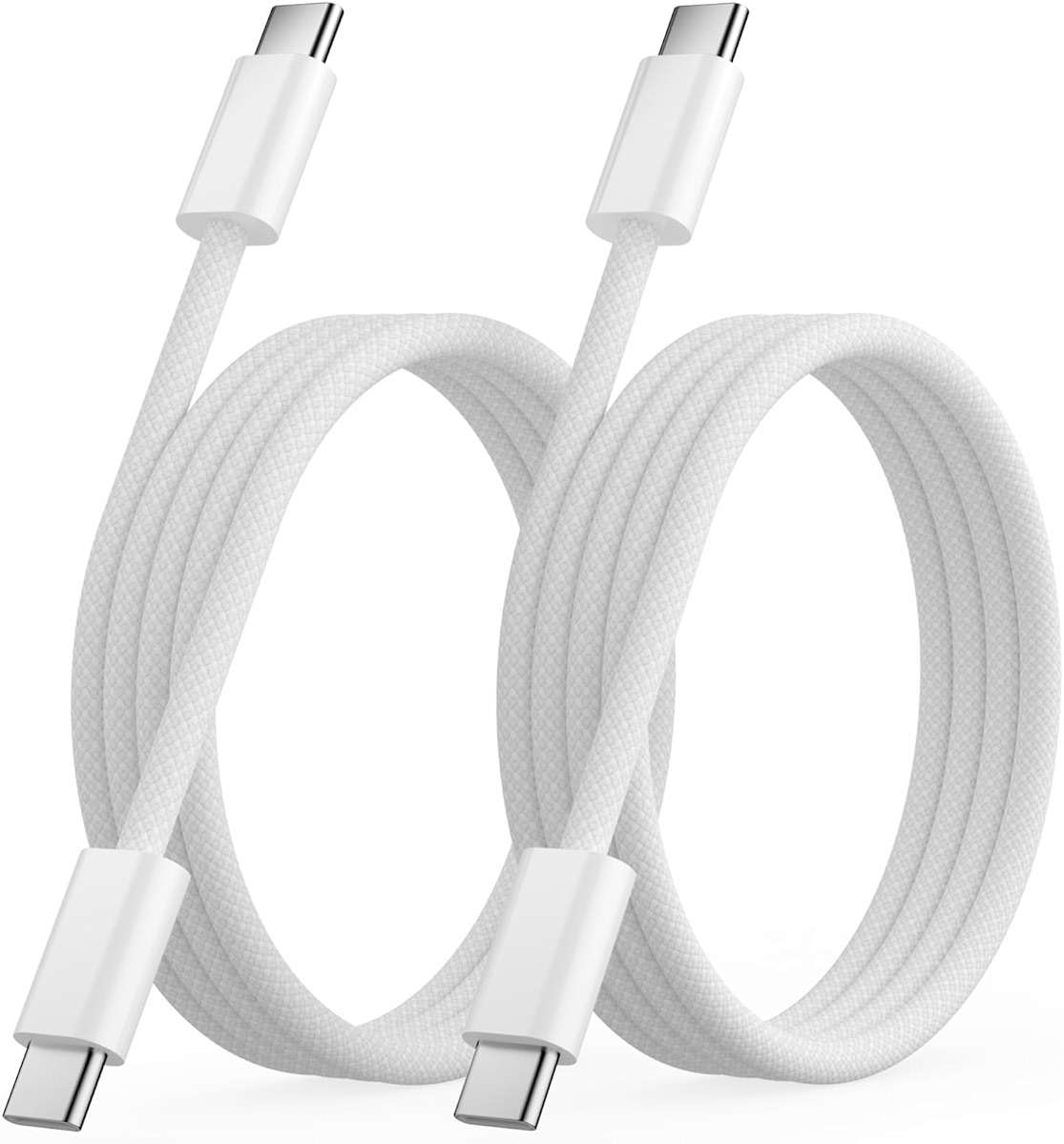 Quickeep USB C to USB C Cable 3FT 2 Pack, Nylon Braided 60W iPhone 17 16 15 Charger Cord, Type C Charger Fast Charging, USBC to USBC Cable for iPhone 17 16 15 Pro Plus Pro Max/iPad Pro/Air - Image 1