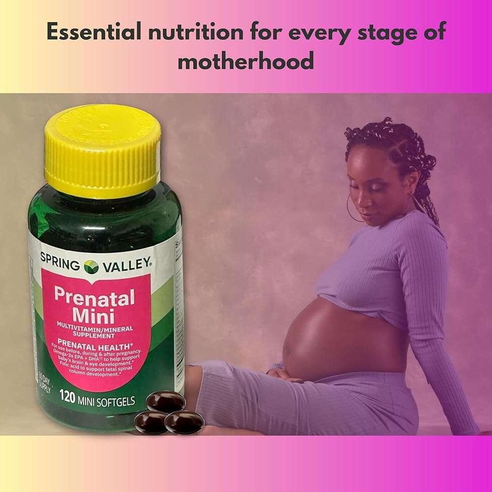 Prenatal Vitamins for Women- 120 Mini Softgels Multivitamin/Multimineral (Pack of 1), Boxed by Fusion Shop Store - Image 3
