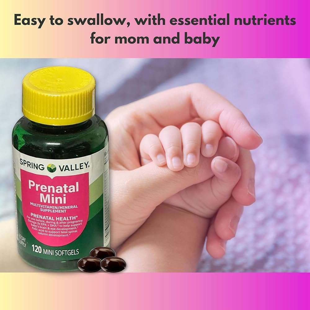 Prenatal Vitamins for Women- 120 Mini Softgels Multivitamin/Multimineral (Pack of 1), Boxed by Fusion Shop Store - Image 4