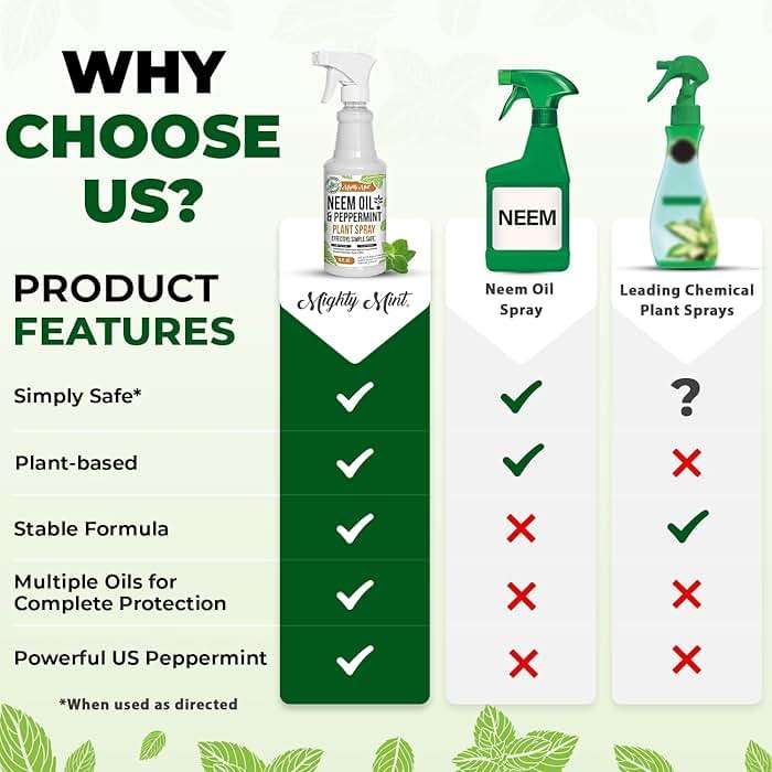 Mighty Mint Neem Oil & Peppermint Plant Nutrient Spray – Natural Leaf Shine for Indoor & Outdoor Use – Plant-Based Formula for Stronger, Healthy Plants - 16 oz (Pack of 2) - Image 7