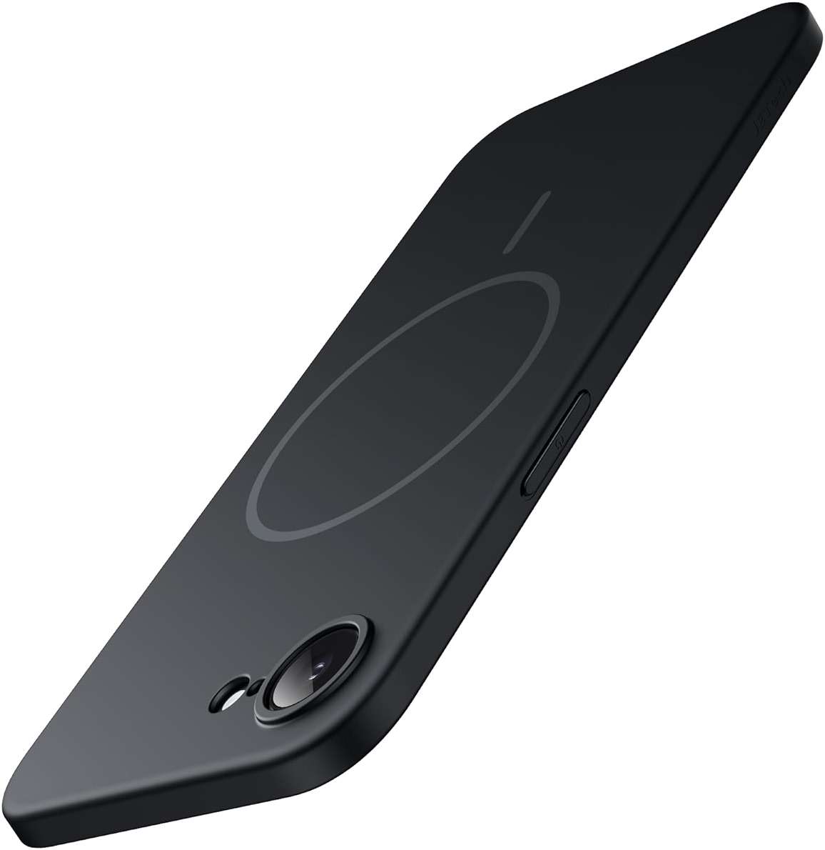 JETech Magnetic Slim Case for iPhone 17e (2026) / iPhone 16e Compatible with MagSafe, Camera Lens Full Protection, Ultra-Thin Lightweight Matte Finish Minimalist Phone Cover (Black) - Image 1