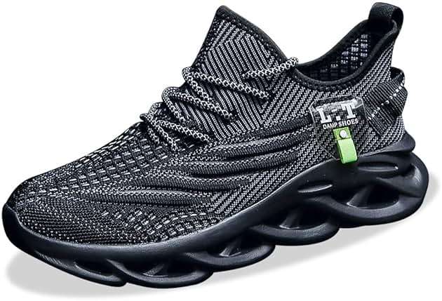 MGBDSZ Mens Running Shoes Gym Slip on Sneakers Non Slip Walking Tennis Sports Work Athletic Workout Casual Lightweight Breathable Fashion - Image 1