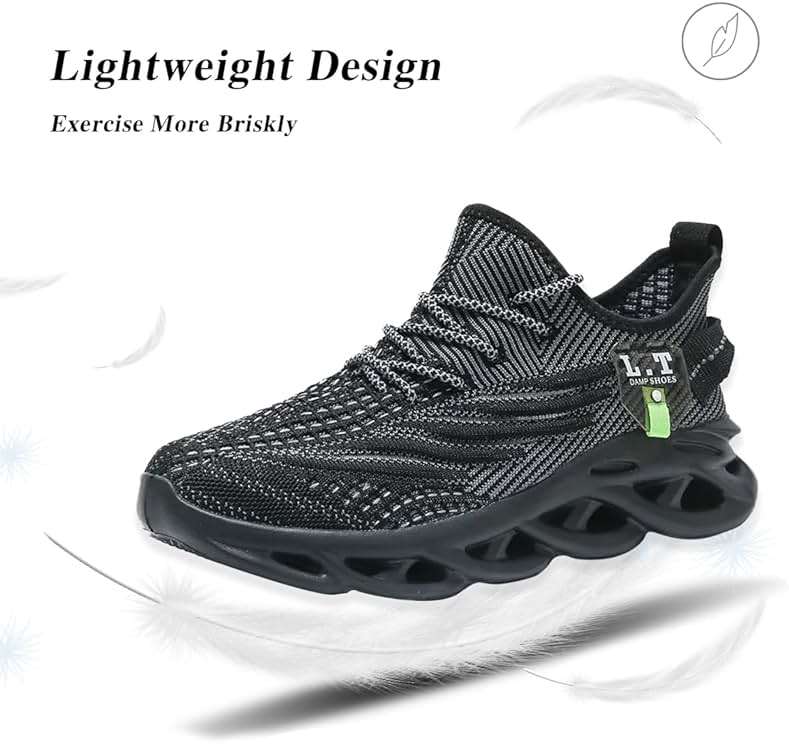 MGBDSZ Mens Running Shoes Gym Slip on Sneakers Non Slip Walking Tennis Sports Work Athletic Workout Casual Lightweight Breathable Fashion - Image 5