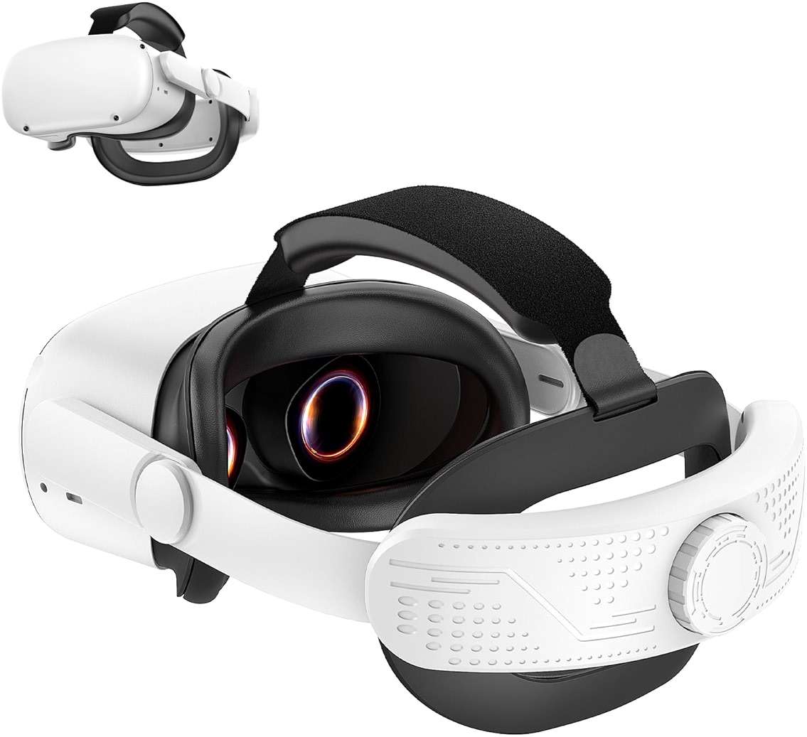 VZNEK Comfort Head Strap for Meta Quest 2,Elite Strap Replacement with Enhanced Comfort Support, VR Gaming Immersion Accessories (for Quest 2) - Image 1