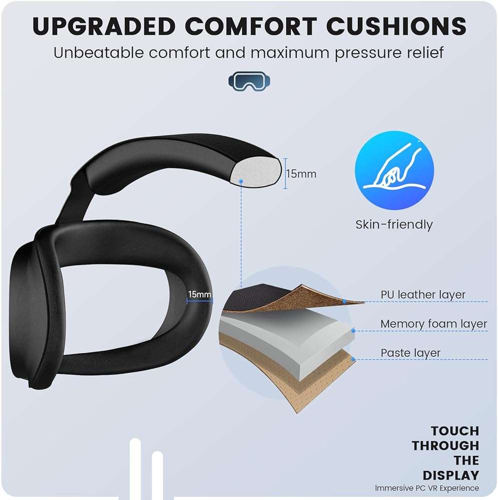 VZNEK Comfort Head Strap for Meta Quest 2,Elite Strap Replacement with Enhanced Comfort Support, VR Gaming Immersion Accessories (for Quest 2) - Image 6