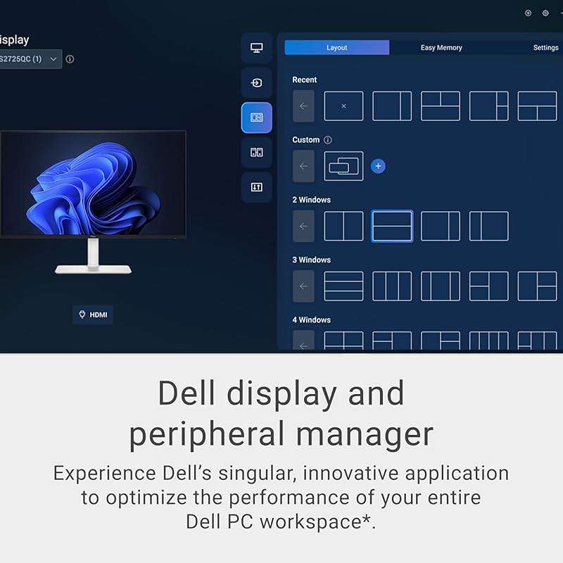 Dell 27 Plus 4K Monitor - S2725QS - 27-inch 4K (3840 x 2160) 120Hz 16:9 Display, IPS Panel, AMD FreeSync Premium, sRGB 99%, Integrated Speakers, 1500:1 Contrast Ratio, Comfortview - Ash White - Image 8