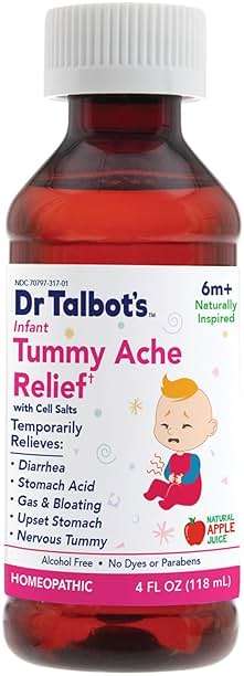 Dr. Talbot's Infant Tummy Ache Relief with Cell Salts - 4 fl oz - Naturally Inspired Kids Stomach Relief - Natural Apple Flavor - Includes Syringe - Image 2