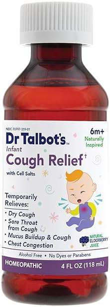 Dr. Talbot's Infant Cough Relief with Cell Salts - 4 fl oz - Naturally Inspired Kids Cough Medicine - Elderberry Juice Flavor - Includes Syringe - Image 2
