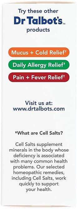 Dr. Talbot's Infant Cough Relief with Cell Salts - 4 fl oz - Naturally Inspired Kids Cough Medicine - Elderberry Juice Flavor - Includes Syringe - Image 4