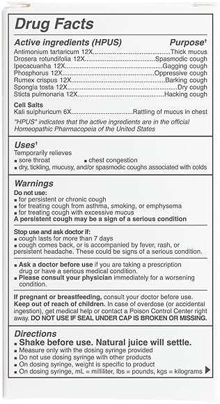 Dr. Talbot's Infant Cough Relief with Cell Salts - 4 fl oz - Naturally Inspired Kids Cough Medicine - Elderberry Juice Flavor - Includes Syringe - Image 6