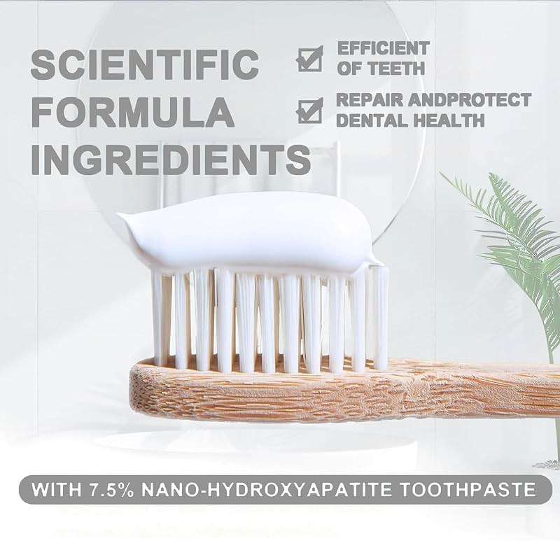 e Toothpaste, Hydroxyapatite Toothpaste 7.5 for Advanced Enamel Protection, Gentle and Effective Formula, Fresh Breath Fresh Mint Flavor (4.23oz) - Image 5