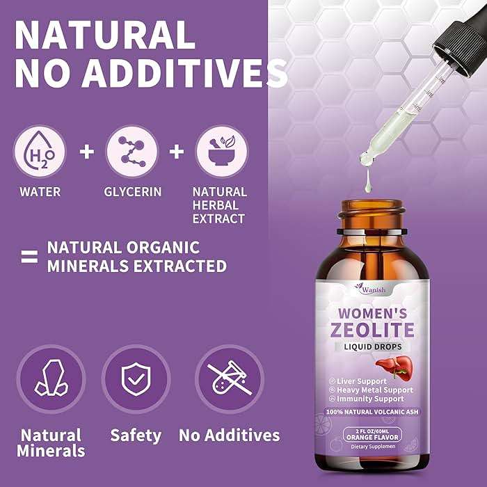 Zeolite Drops for Women - 99%+ Pure Natural Volcanic Ash, Vegan，Non-GMO，Sugar Free- Supports Immune Health, Supports Natural Metabolism， Energy Enhancement (2 Fl Oz) - Image 5