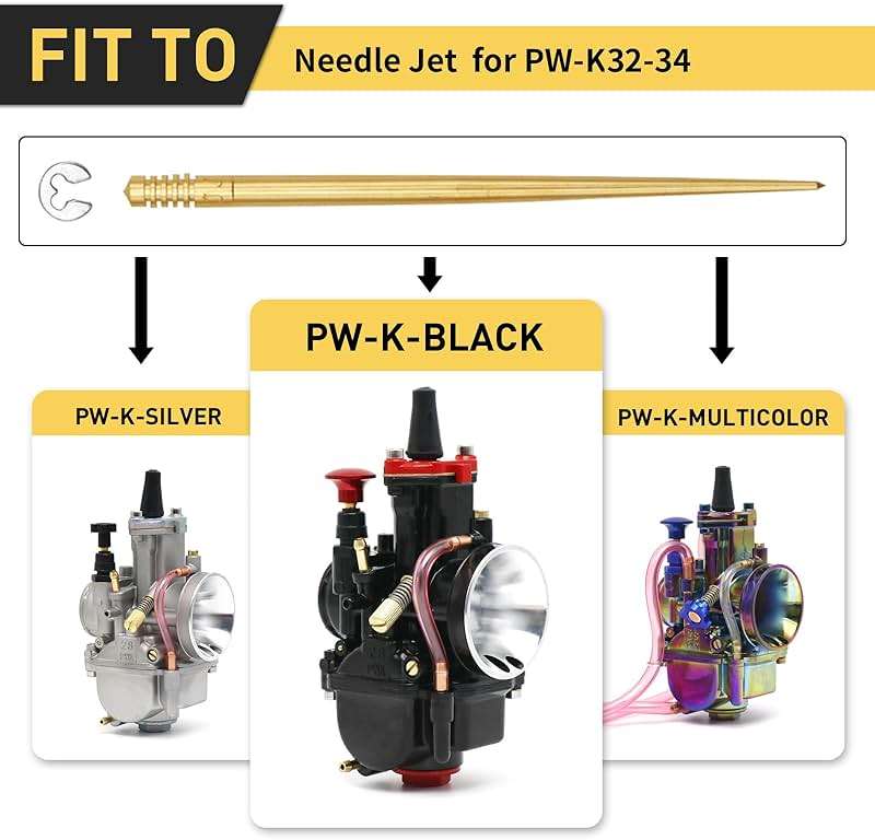 ZSDTRP Carburetor Carb Needle Jet 10pcs/pack for PWK32-34,JFG/JFN/JFQ/JJD/JJE/JJF/JJG/JJJ/JJK/JJH (N427-46) - Image 3