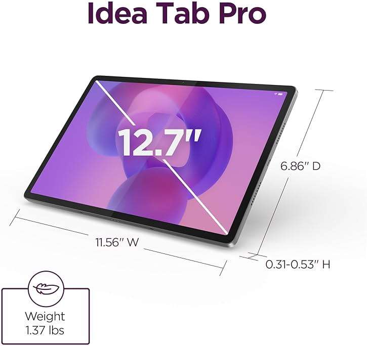 Lenovo Idea Tab Pro with Google Gemini - Student Tablet - 12.7” 3K LCD Display - 8 GB Memory - 128 GB Storage - MediaTek Dimensity 8300 - Includes Pen and Folio Case - Image 13