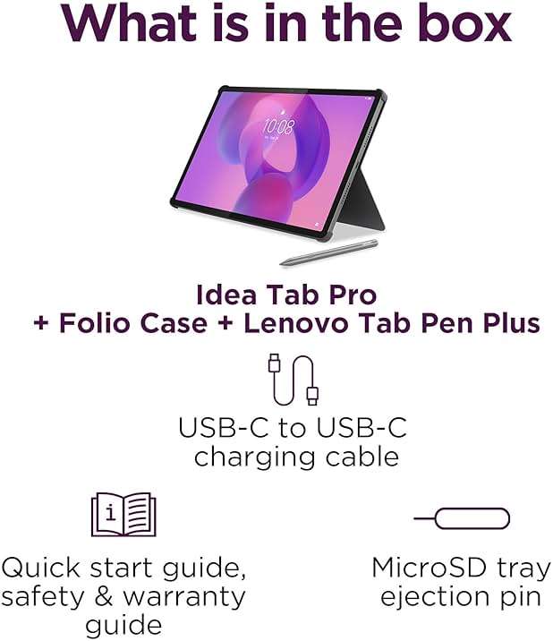 Lenovo Idea Tab Pro with Google Gemini - Student Tablet - 12.7” 3K LCD Display - 8 GB Memory - 128 GB Storage - MediaTek Dimensity 8300 - Includes Pen and Folio Case - Image 14