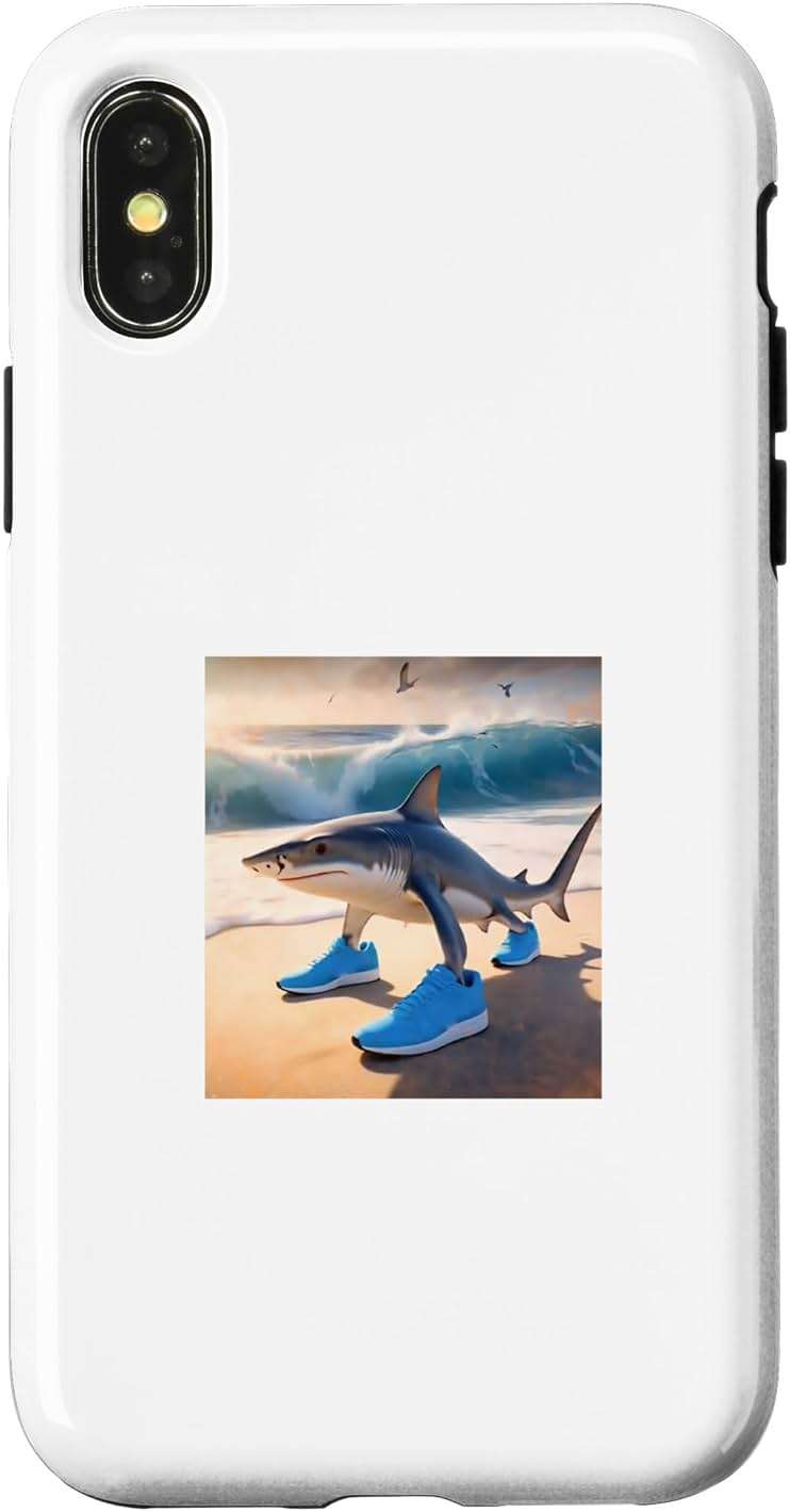 Tralalero Tralala Funny Gen Alpha Shark Meme Case for iPhone X/XS - Image 1