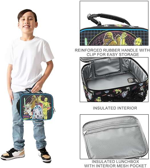 Bioworld Star Wars Vintage-Inspired Characters Insulated Lunch Kit - Image 4