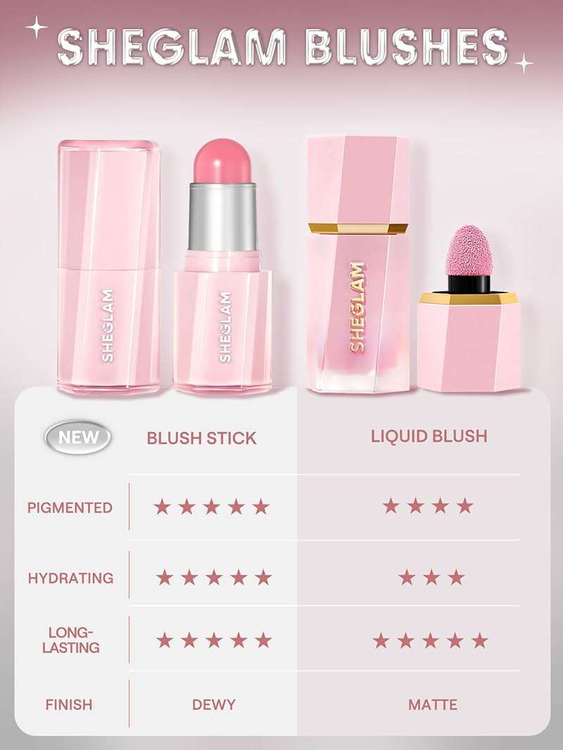 SHEGLAM Buttery Bliss Blush Stick Cream Milk Makeup Blush-Rose Ritual - Image 6