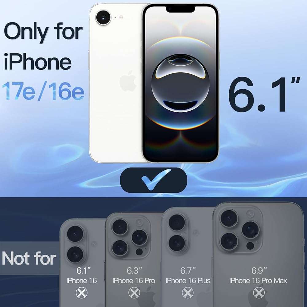 JETech Privacy Full Coverage Screen Protector for iPhone 17e (2026) / iPhone 16e, Anti-Spy Tempered Glass Film, Edge to Edge Protection Case-Friendly, 6.1-Inch Display, 2-Pack - Image 2