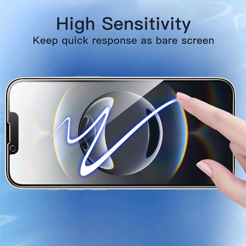 JETech Privacy Full Coverage Screen Protector for iPhone 17e (2026) / iPhone 16e, Anti-Spy Tempered Glass Film, Edge to Edge Protection Case-Friendly, 6.1-Inch Display, 2-Pack - Image 5