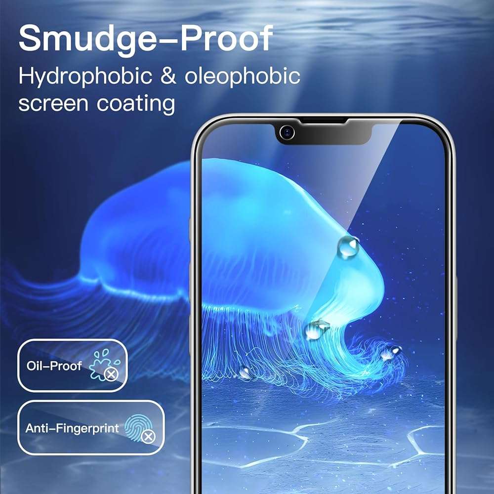 JETech Privacy Full Coverage Screen Protector for iPhone 17e (2026) / iPhone 16e, Anti-Spy Tempered Glass Film, Edge to Edge Protection Case-Friendly, 6.1-Inch Display, 2-Pack - Image 7