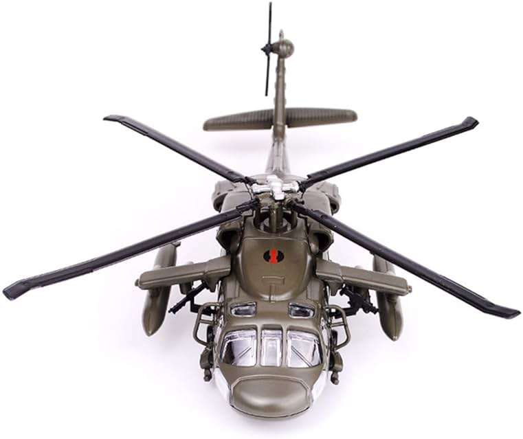 CRAFTLZ Helicopter for Adults, UH-60 1/64 Scale Alloy Helicopter Static Display Model with Light and Sound Effects - Image 4