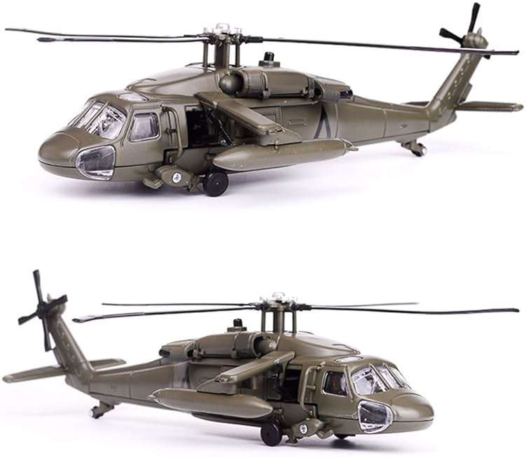 CRAFTLZ Helicopter for Adults, UH-60 1/64 Scale Alloy Helicopter Static Display Model with Light and Sound Effects - Image 6