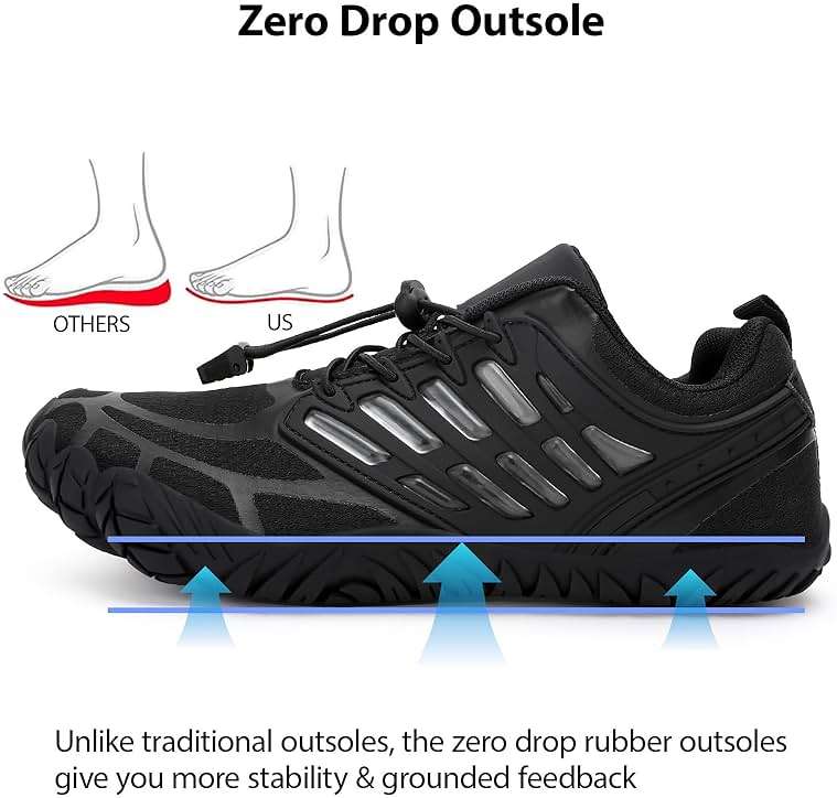 MeXYZ Barefoot Shoes Men Wide Toe Box Zero Drop Minimalist Shoes for Workout Cross-Trainer Walking Hiking Water Weightlifting Grounded Footwear - Image 2