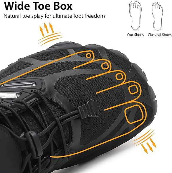 MeXYZ Barefoot Shoes Men Wide Toe Box Zero Drop Minimalist Shoes for Workout Cross-Trainer Walking Hiking Water Weightlifting Grounded Footwear - Image 3