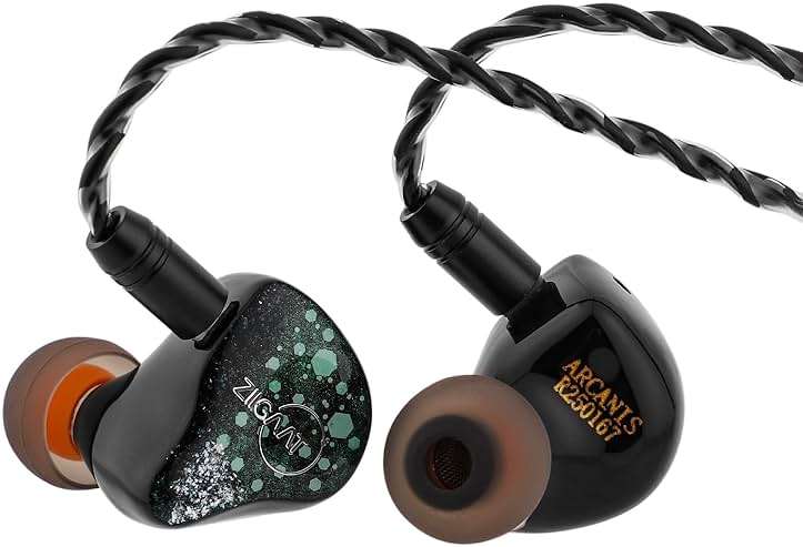 Linsoul ZiiGaat Arcanis in Ear Monitor, Professional 2DD+5BA Hybrid IEM Earphone, Gaming Earbuds, HiFi Wired Earbuds with Detachable Cable for Musicians Audiophiles - Image 1