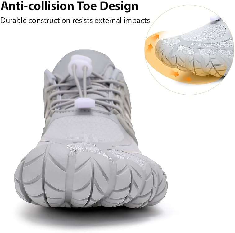 Hike Barefoot Shoes Women, Wide Toe Box Zero Drop Grounded Footwear, Minimalist Cross-Trainer Sneakers for Hiking, Running, Water Sports & Traveling - Image 4