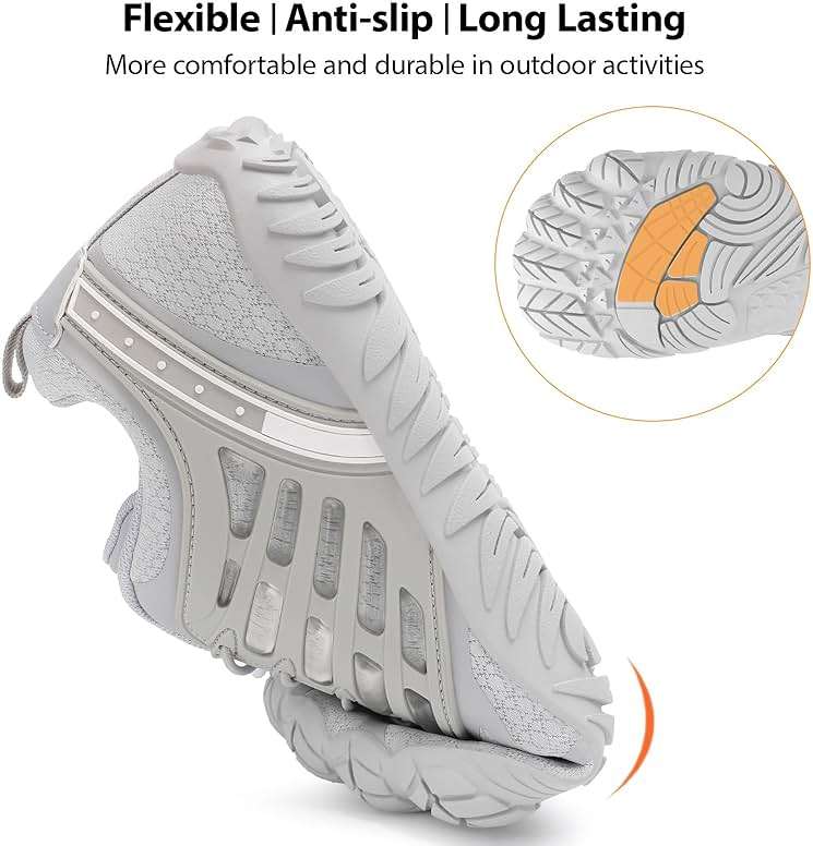 Hike Barefoot Shoes Women, Wide Toe Box Zero Drop Grounded Footwear, Minimalist Cross-Trainer Sneakers for Hiking, Running, Water Sports & Traveling - Image 5