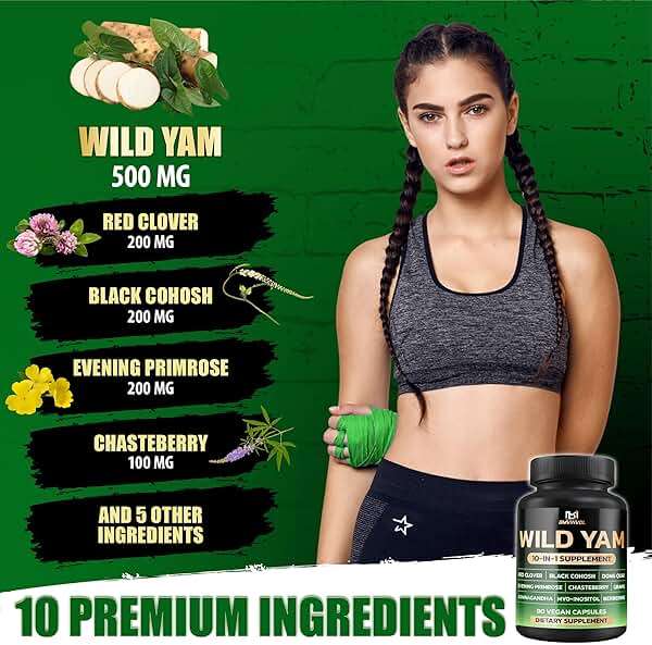 BMVINVOL Wild Yam Supplement | Red Clover, Black Cohosh, Evening Primrose, Berberine, Myo-Inositol - [ 90 Capsules] - Image 5